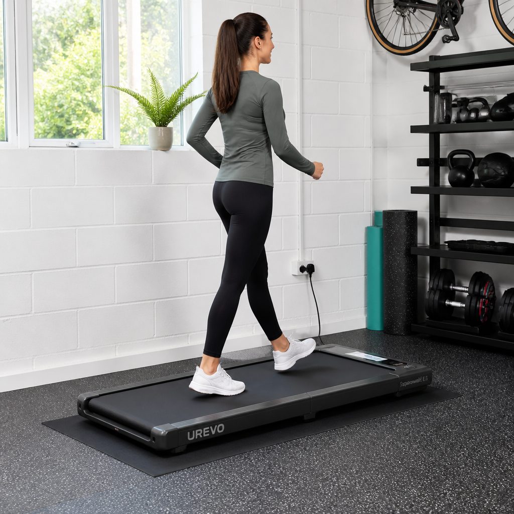 For flat-friendly training, smooth walking and a protective mat are often more useful than chasing an unrealistic promise of silence.