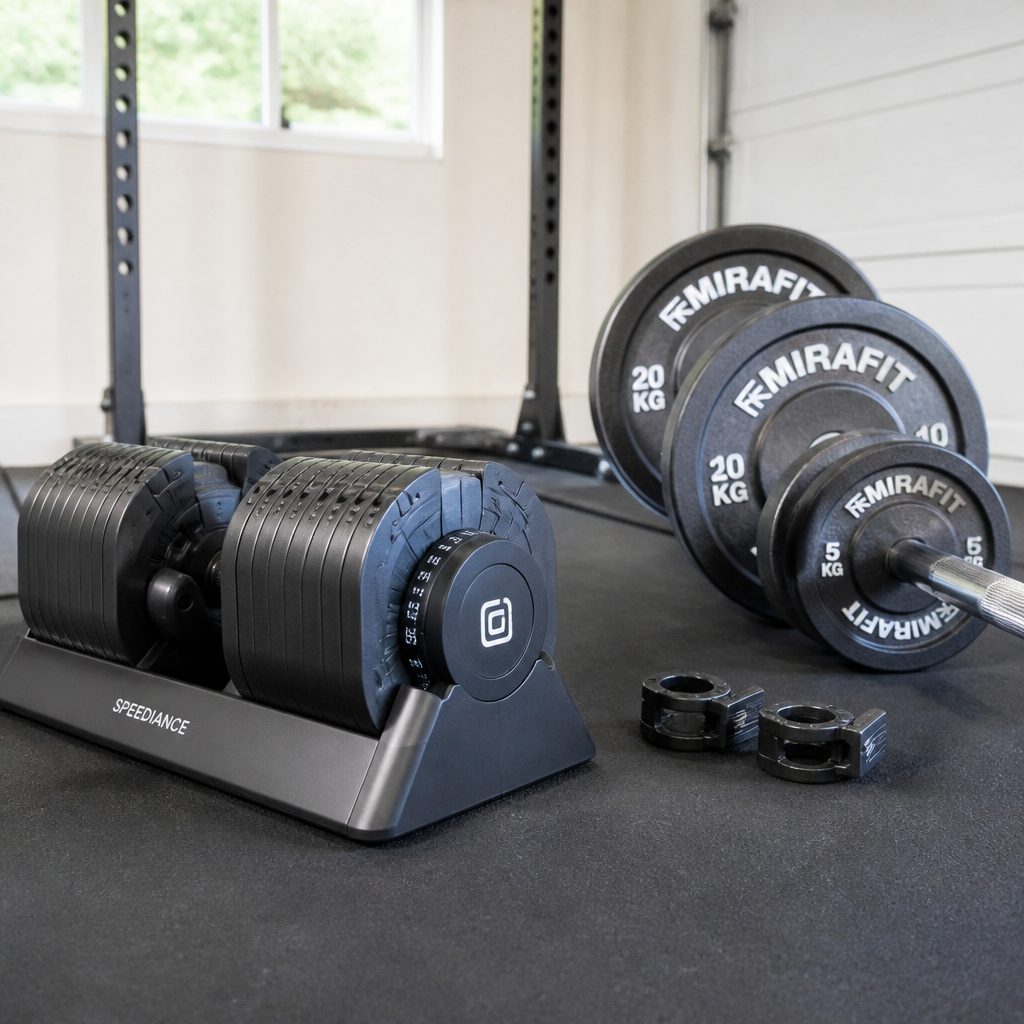 Quick-select dumbbells are particularly appealing for short sessions and supersets, while plate-loaded sets make sense when simple hardware and flexible loading matter most.