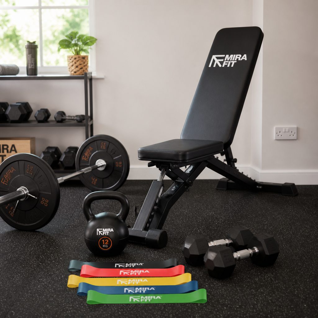 The best starter gym is the one matched to your actual room and routine: simple resistance for beginners, a bench for committed free-weight work, and bands for flexible accessory training.