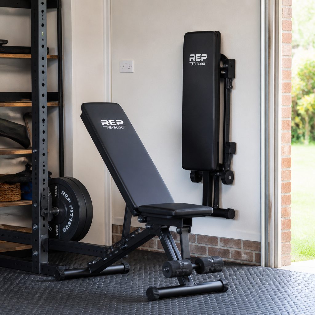 A bench that folds away cleanly is often the one that gets used most consistently, which matters far more than owning the largest piece of equipment in the room.