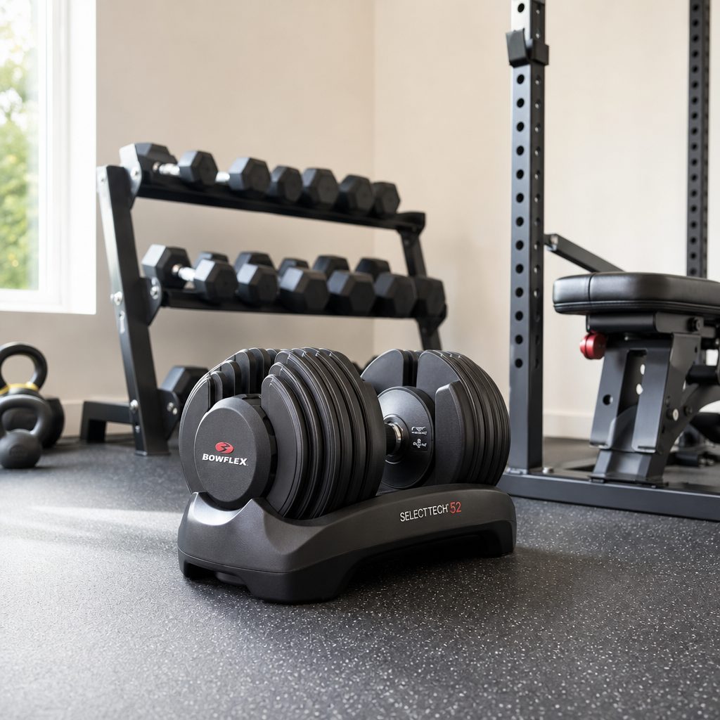 For a compact spare-room gym, the SelectTech 52's ability to replace numerous fixed dumbbell pairs was its strongest practical argument, provided the 52.5lb ceiling suited your programme.
