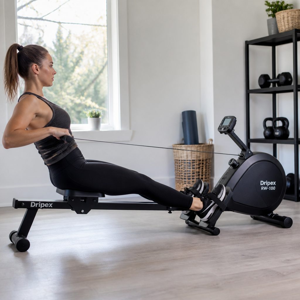 A magnetic flywheel does not create the fan roar associated with air resistance, making the Dripex a much easier machine to use during early mornings or late evenings.