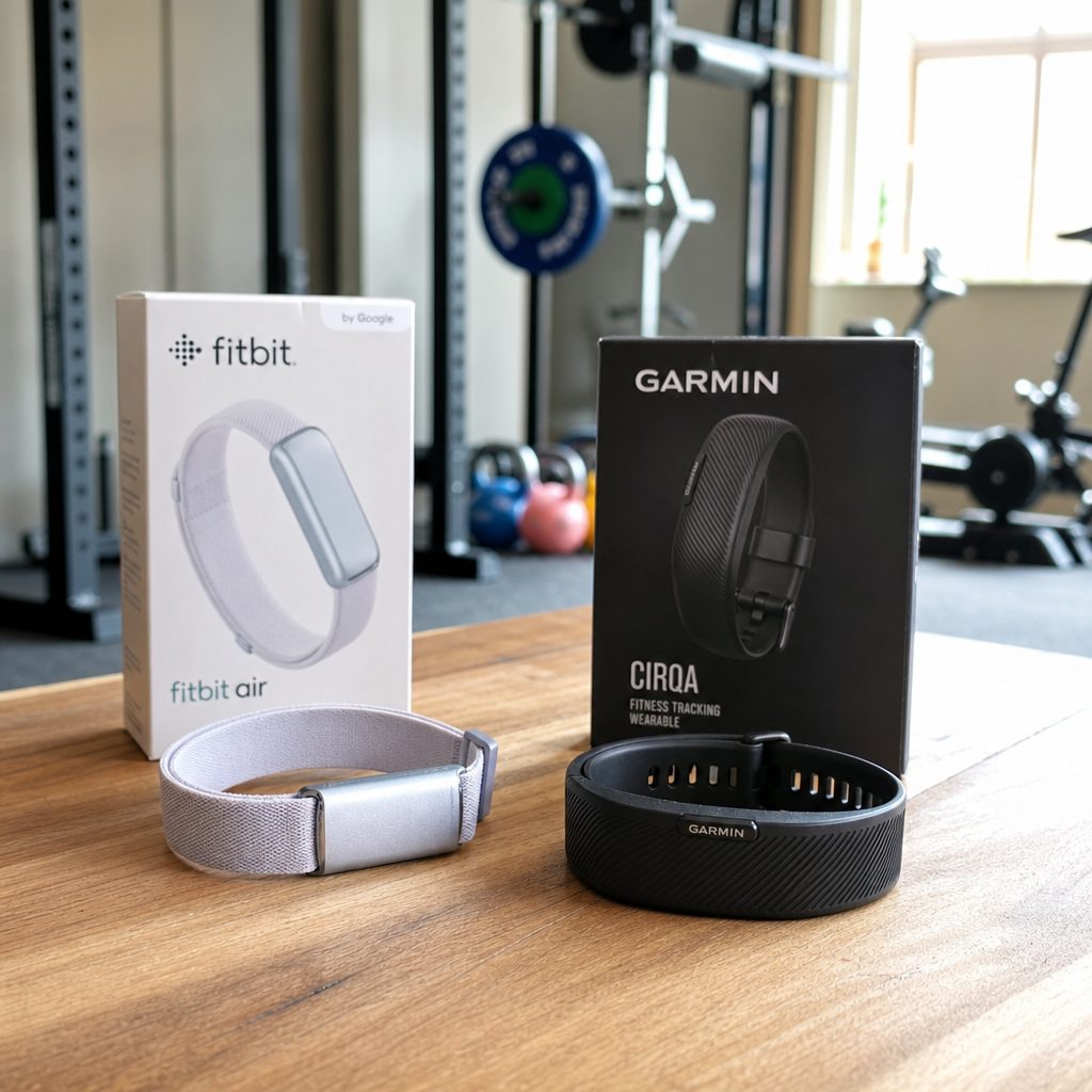 Neither tracker tried to replace a smartwatch. Fitbit Air focused on quiet, lightweight health tracking, while Garmin CIRQA aimed to bring a more serious training stack into a screen-free format.