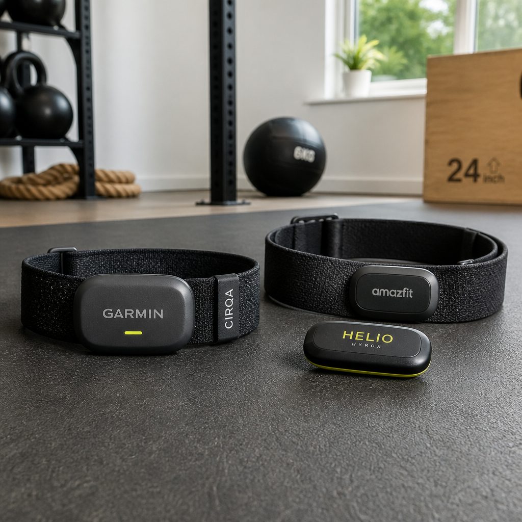The two systems shared the same screen-free appeal, but CIRQA concentrated everything in one module while Helio Strap Pro made room for a separate waist-mounted HYROX sensor.