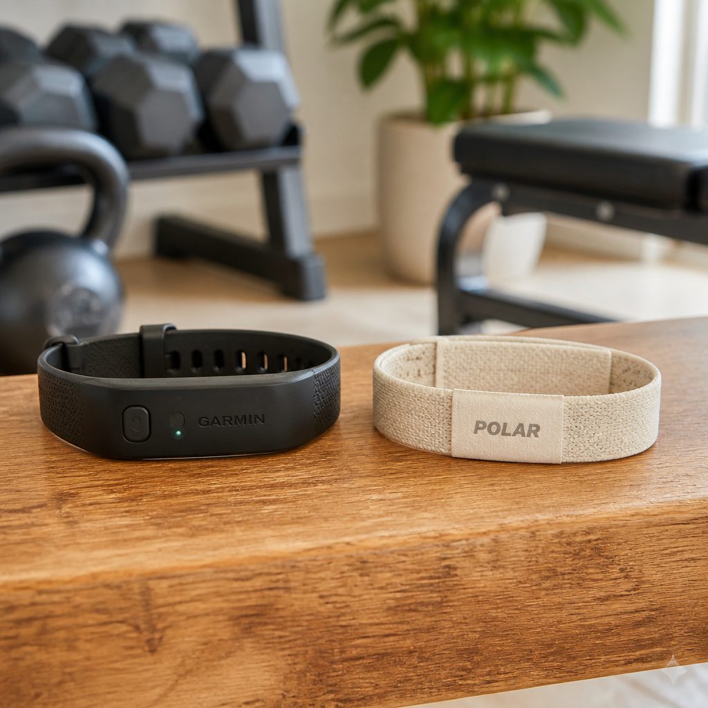 The distinction in wear philosophy is important: CIRQA retains a button and battery-status LED, whereas Polar Loop is designed to be controlled entirely through the Polar Flow app.