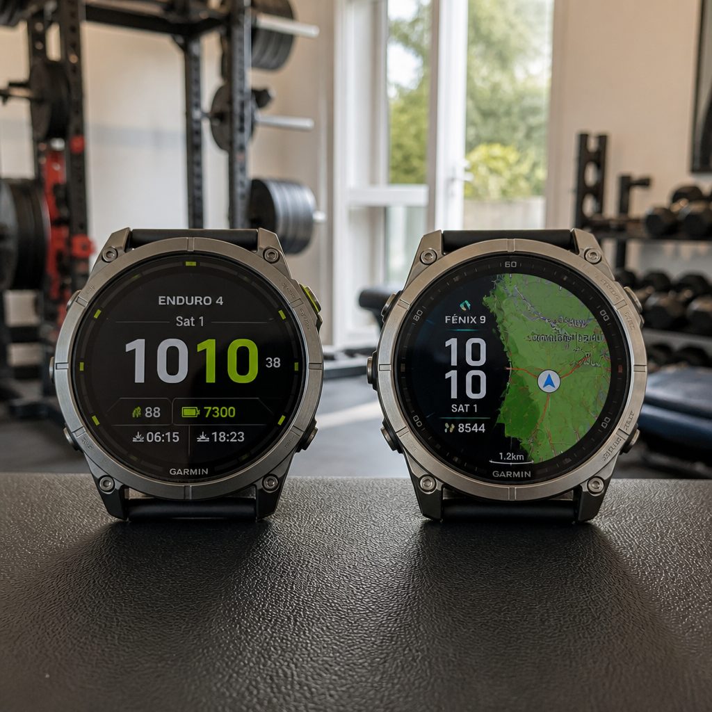 AMOLED gives the 51mm Garmin Fenix 9 a more phone-like, high-definition presentation for maps, metrics and everyday watch faces.