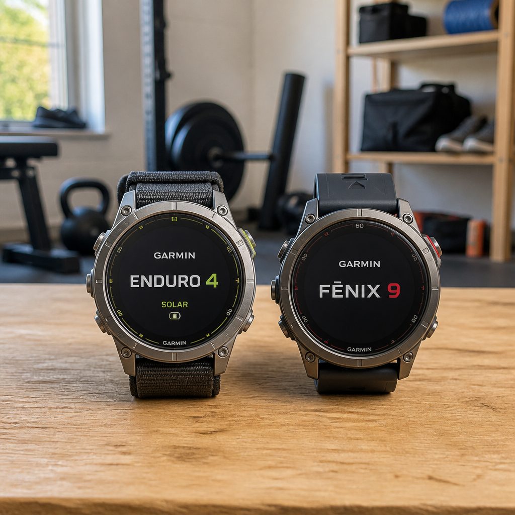 The Enduro 4's 51mm Power Sapphire construction, integrated flashlight and fabric ComfortFit band are plainly aimed at long days outside rather than quiet understatement.