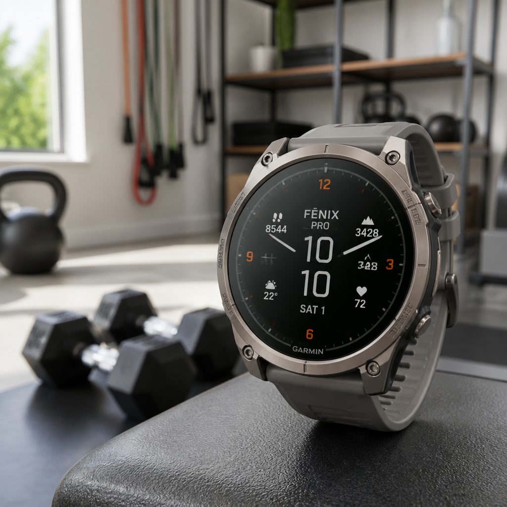 The premium argument for the Pro rests on the full titanium build, sapphire lens, brighter AMOLED screen and practical flashlight rather than a simple increase in basic workout tracking.