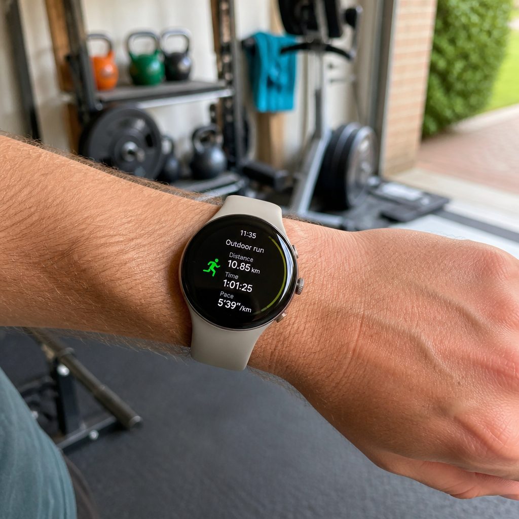 The Pixel Watch 5 was strongest as a polished daily smartwatch that could also produce unusually convincing post-run route data in difficult city conditions.