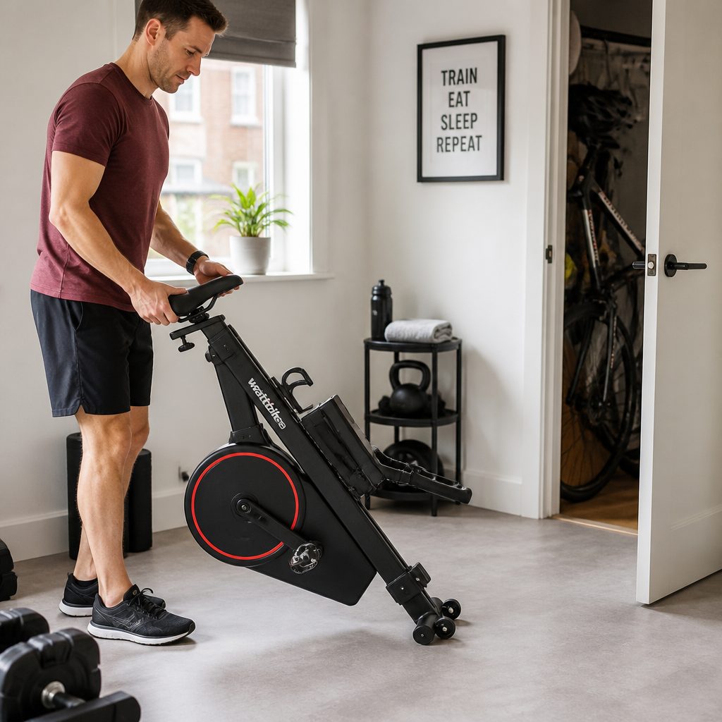 A folding bike only earns its place in a small flat if it can be rolled or lifted into storage without making every session a logistical event.