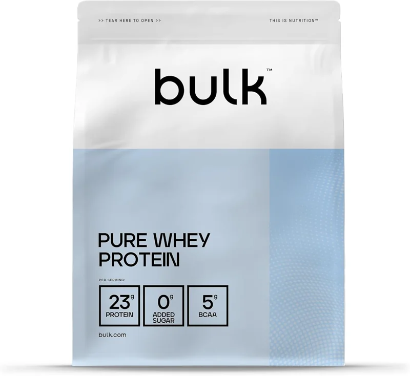 Bulk Pure Whey Protein Powder, Vanilla, 1kg