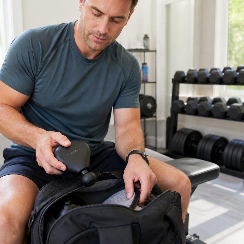 For commuters and frequent travellers, the practical win is simple: the Mini is easier to take along when post-training recovery cannot wait until you are back at home.