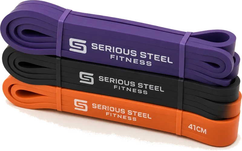 Serious Steel Fitness 41cm Loop Resistance Bands Set