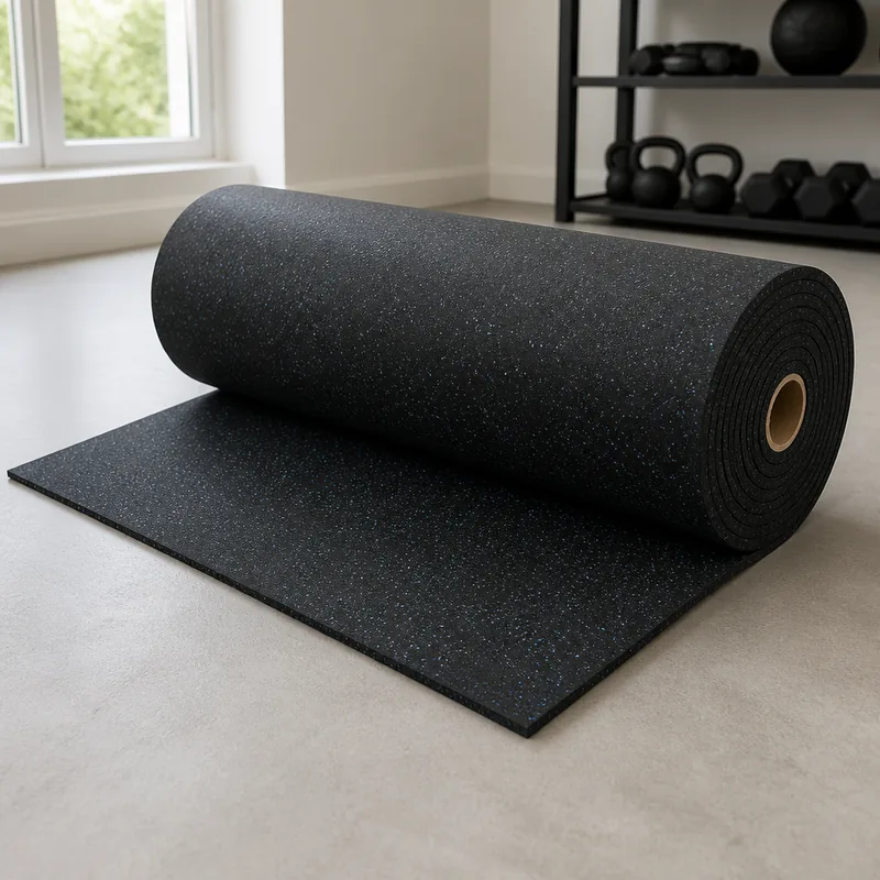 We Sell Mats 6mm Thick Rubber Gym Flooring Roll 1.22m Wide