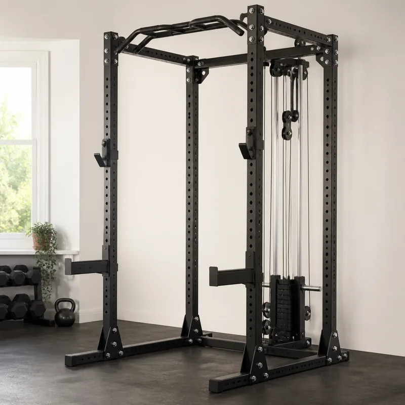 Mirafit M800 Half Power Rack with Cable Pulley System