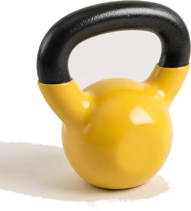 Dkn Technology Cast Iron Vinyl Coated Kettlebell 12kg
