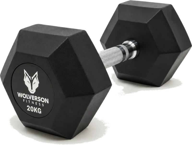 Wolverson Fitness Hex Dumbbells Set 20kg