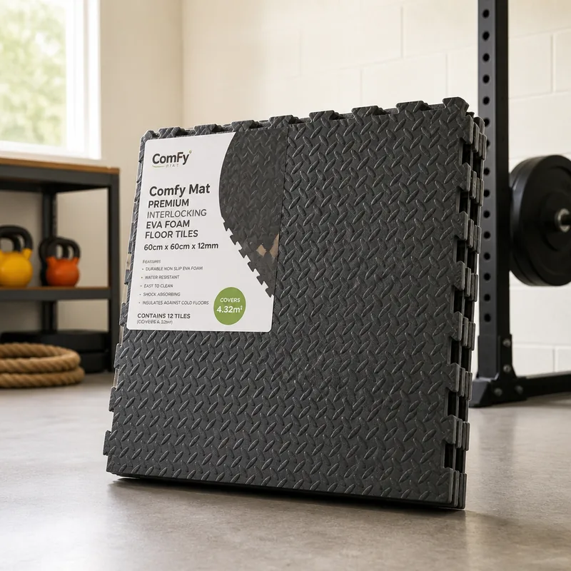ComFy Mat Premium Interlocking EVA Foam Floor Tiles 60x60cm 12mm