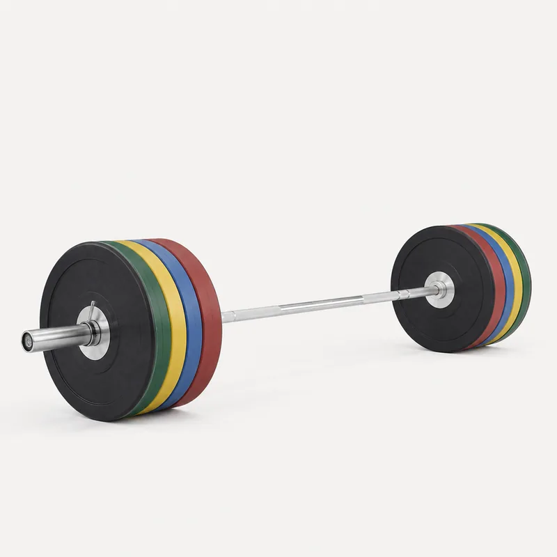 Eleiko XF 20kg Olympic WL Training Bar with Bumper Plate Set 100kg