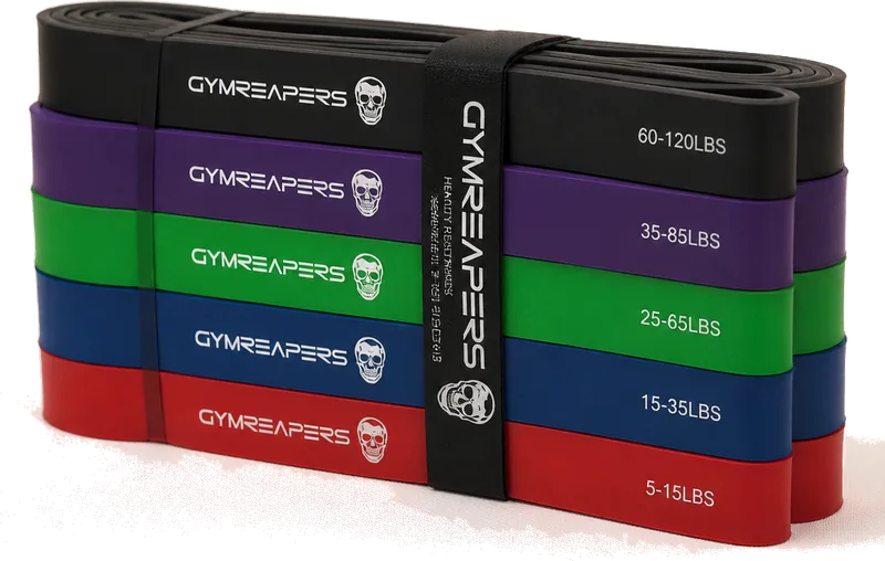 Gymreapers Heavy Duty Resistance Bands Set of 5