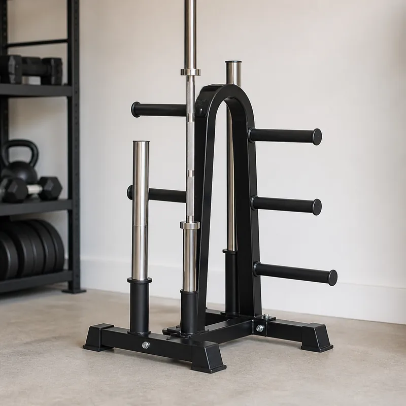Mirafit M965 Weight Plate Tree and Barbell Storage Rack