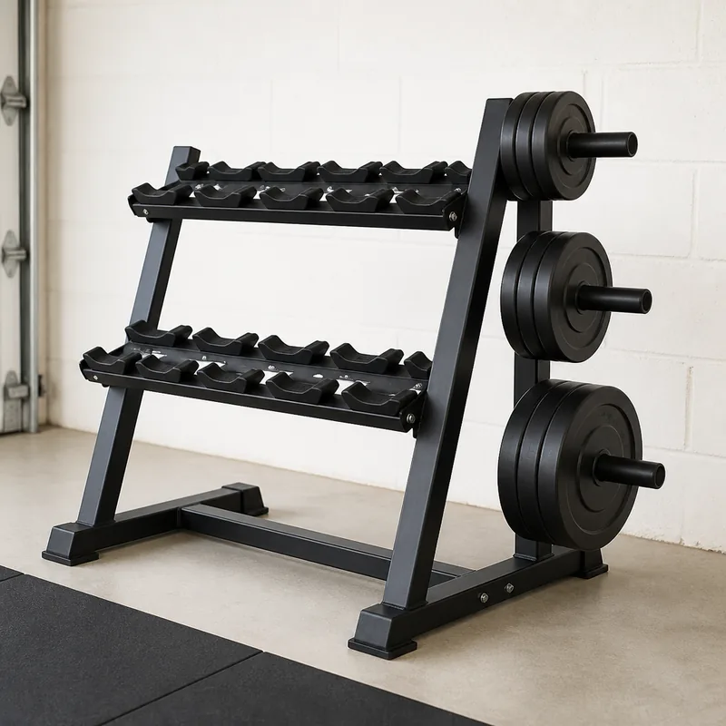 Mirafit M970 Dumbbell Rack and Weight Plate Storage Tree