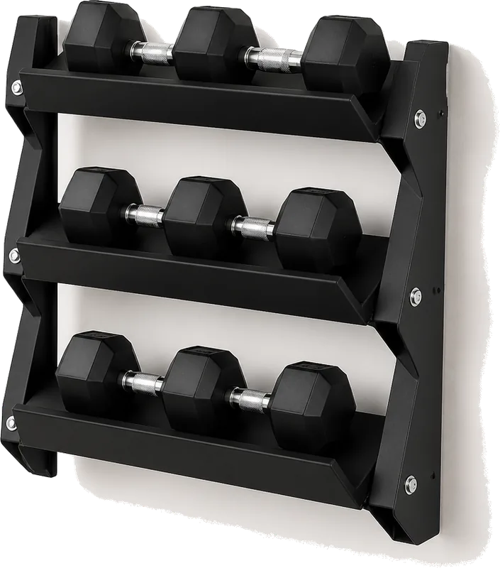 Valor Fitness BD-62 Wall Mount Dumbbell Rack