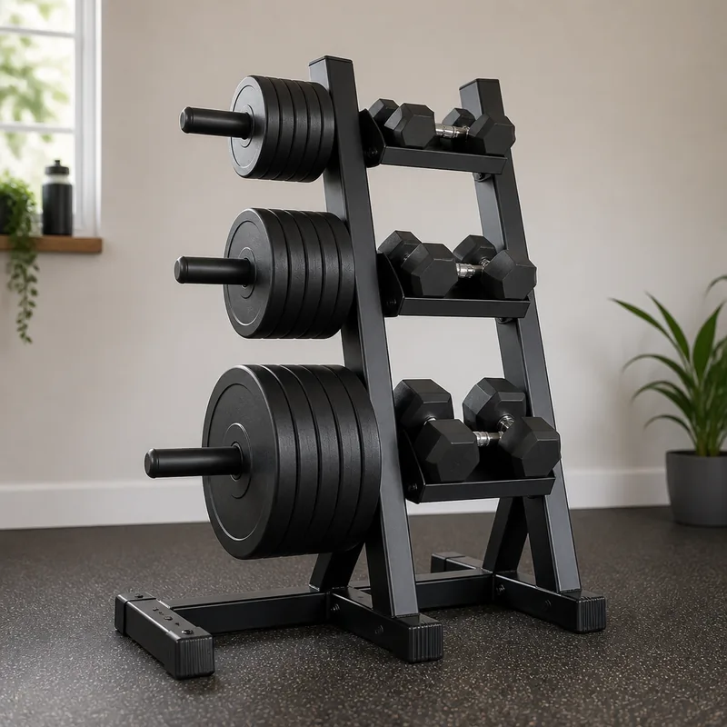 Mirafit M2 Weight Plate and Dumbbell Storage Rack
