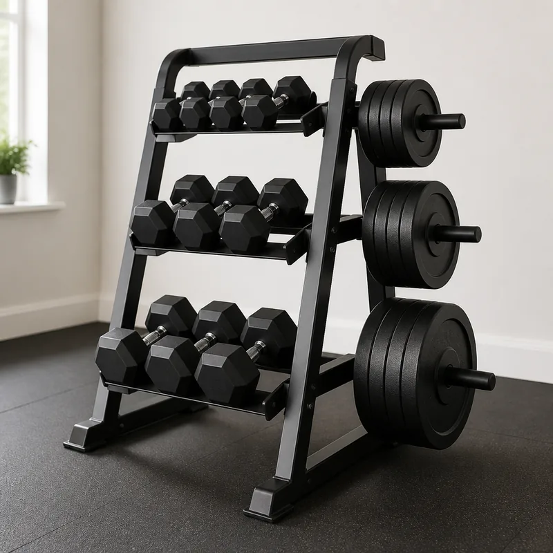 Mirafit M950 Dumbbell and Weight Plate Storage Rack